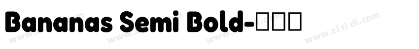 Bananas Semi Bold字体转换